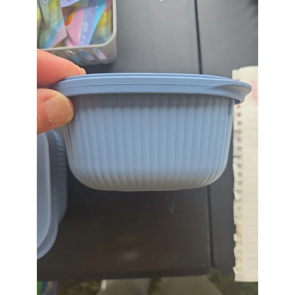 2 storage containers with lids
